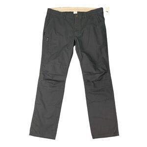 Quechua Hiking Pants Mens 42x34 Gray Cotton Double Knee Outdoor Active Trekking